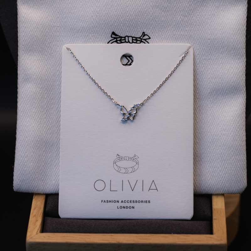 Small Butterfly Outliner Necklace