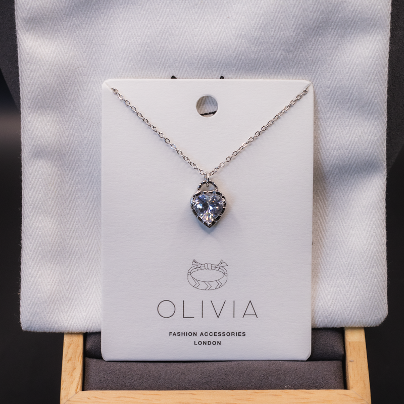 Heart Crystal Pendant Necklace