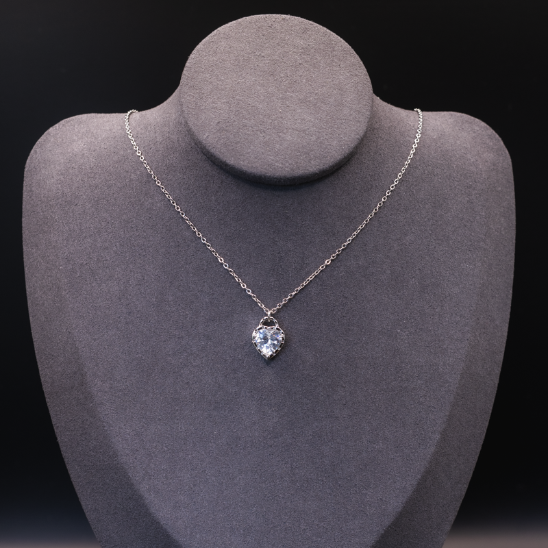 Heart Crystal Pendant Necklace