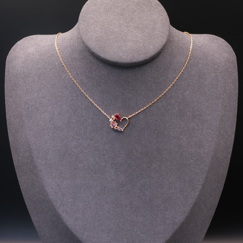 Pink Heart Necklace