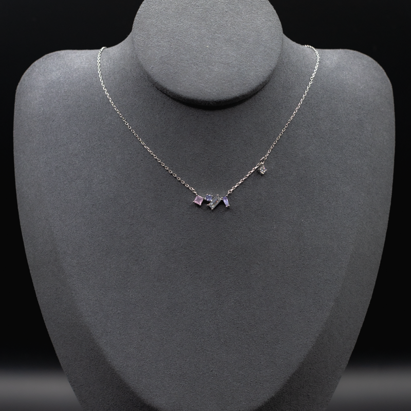 Linked Gemstones Necklace