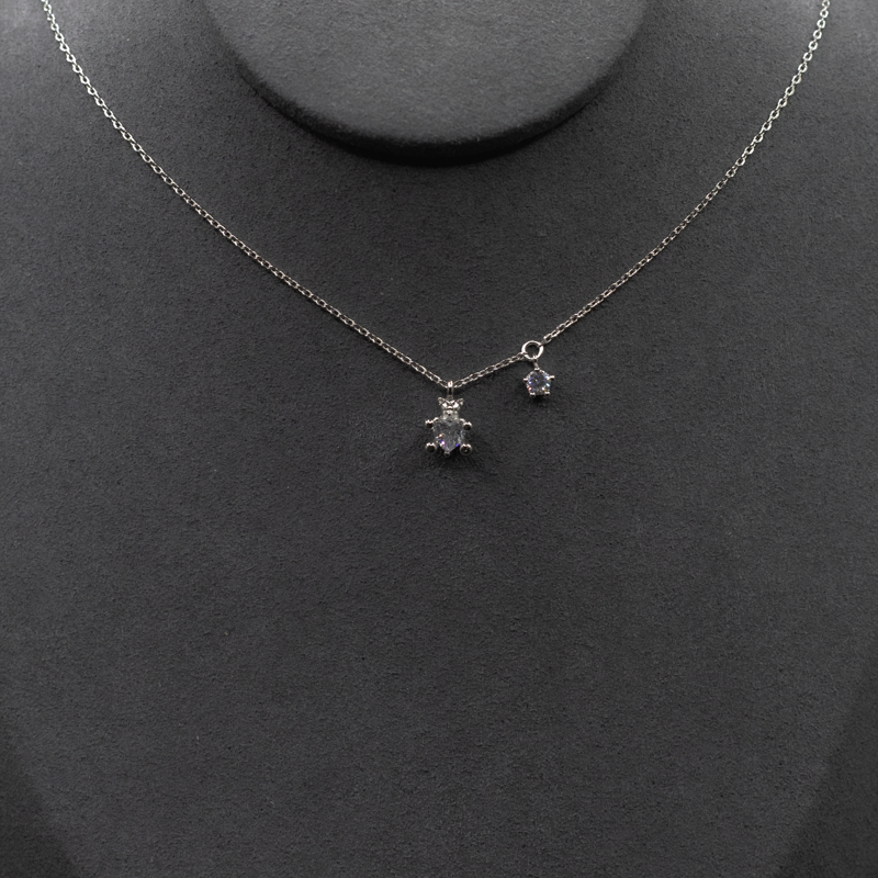 Dear Bear Sparkle Charm Necklace