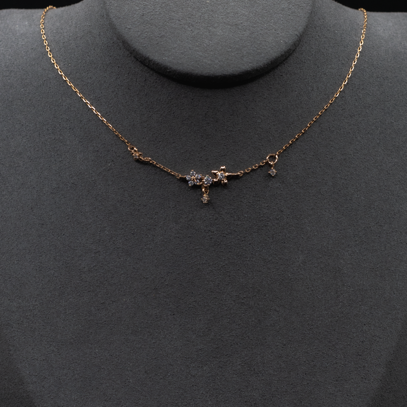 Floral & Stones Pendant Necklace