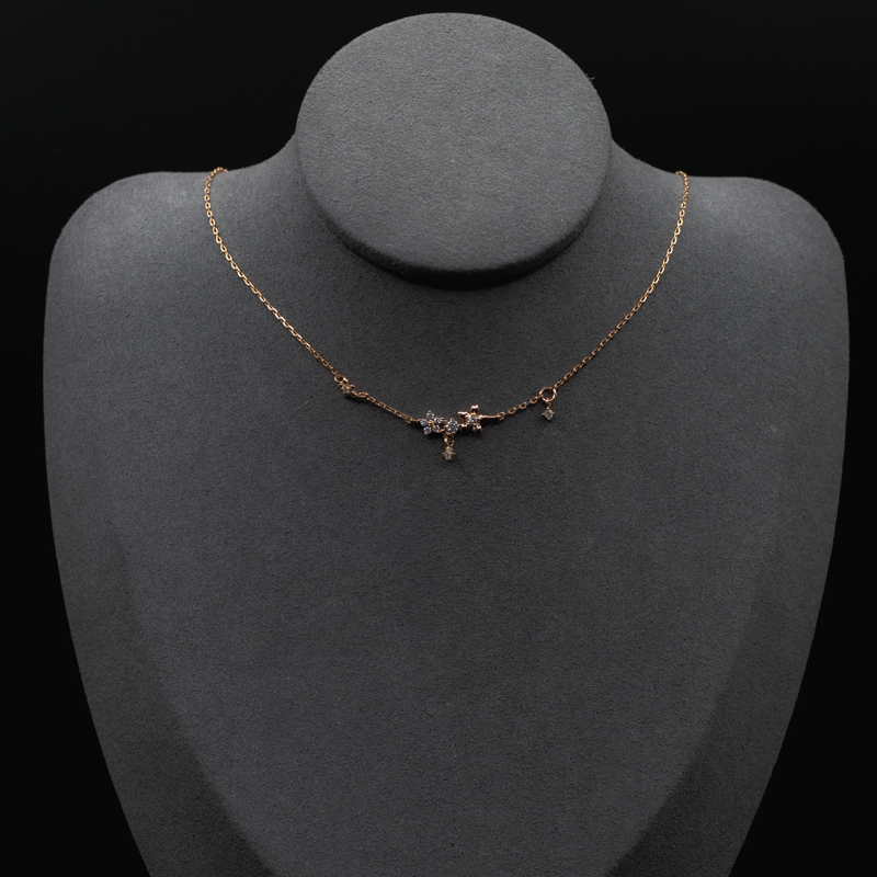 Floral & Stones Pendant Necklace