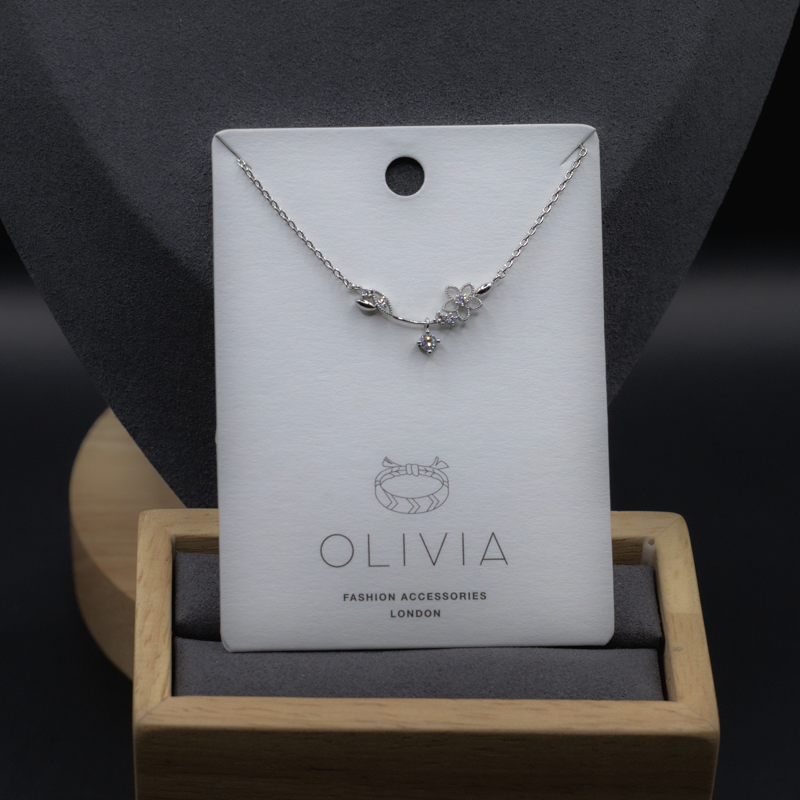 Small Floral Outliner Necklace