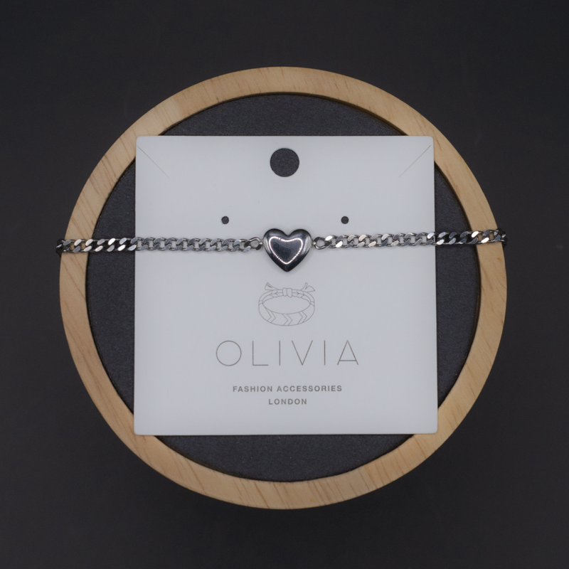 Silver Heart Bracelet