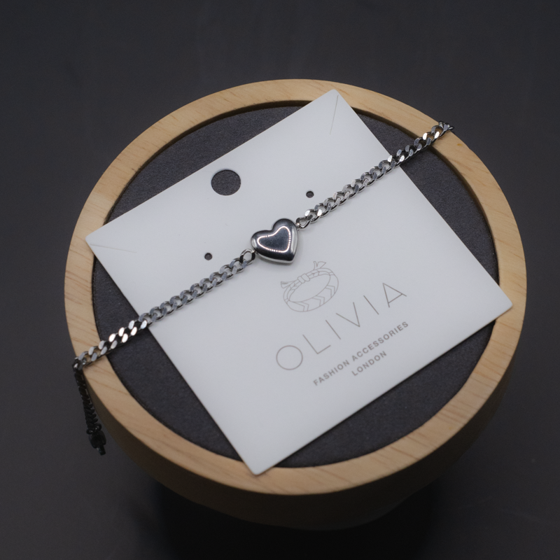 Silver Heart Bracelet