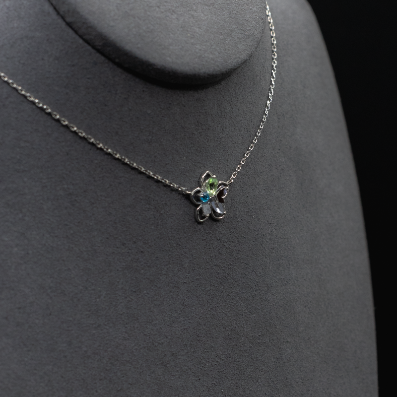 Butterfly Floral Necklace