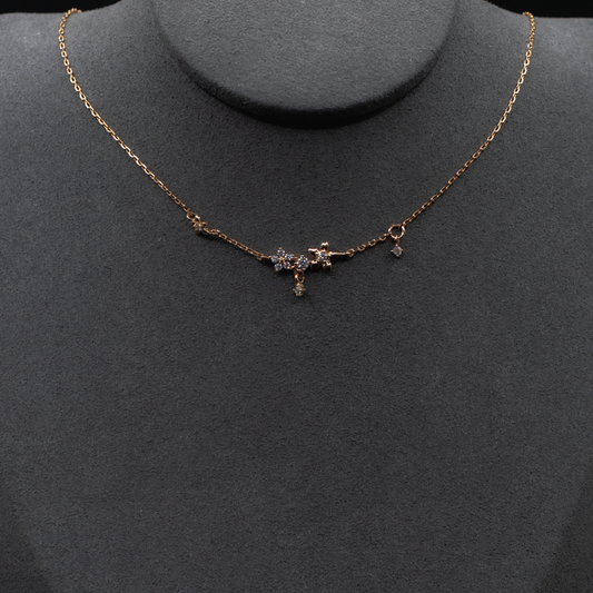 Floral & Stones Pendant Necklace